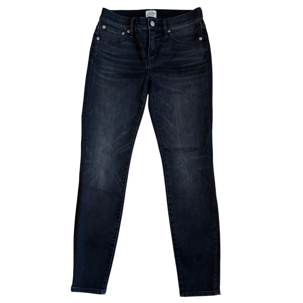 J.Crew 8" Toothpick Skinny Jeans Dark Wash Re-Imagined AQ836 Womens 26‎ NWOT